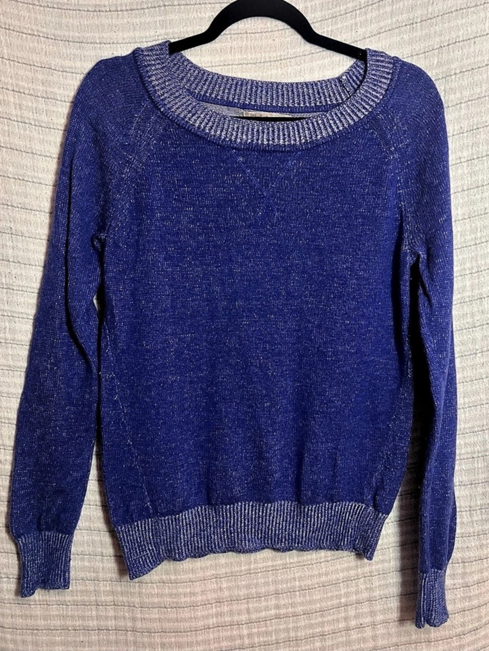 Gap Knit Scoop Neck Sweater in Blue Size Medium